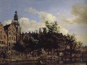 Jan van der Heyden Old church landscape France oil painting artist